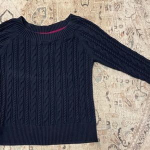 JCP Navy Cable Knit Sweater